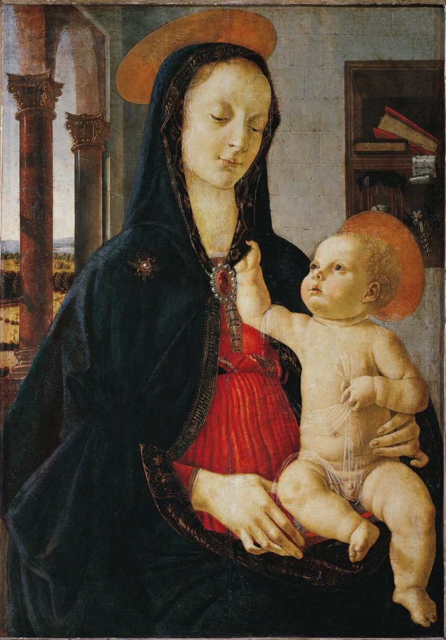 Madonna és gyermeke ... alkotó: Domenico Ghirlandaio