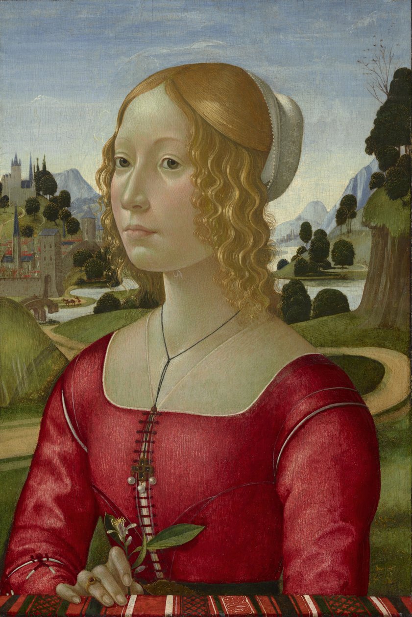 Hölgy portréja, 1490 körül alkotó: Domenico Ghirlandaio
