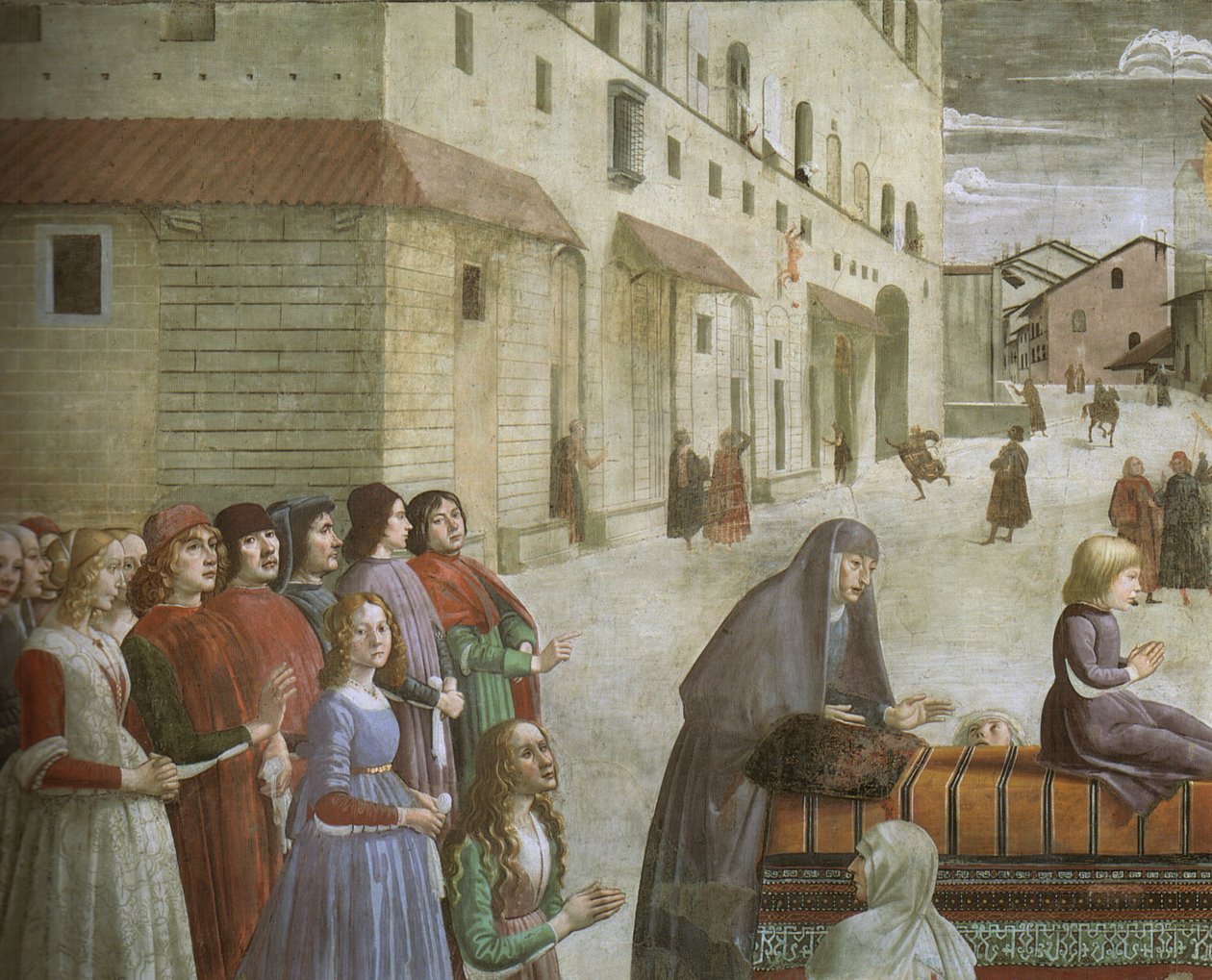 A fiú feltámadása alkotó: Domenico Ghirlandaio