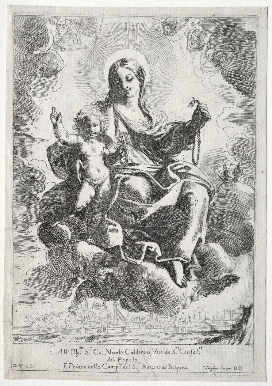 Rózsafüzér Madonna alkotó: Domenico Maria Canuti