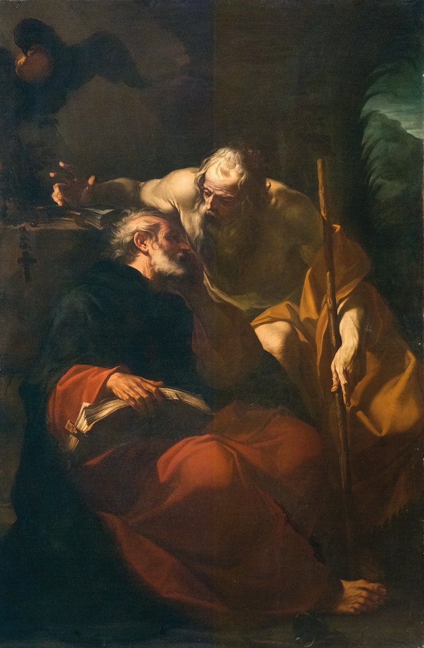 Szent Benedek és egy remete alkotó: Domenico Maria Viani