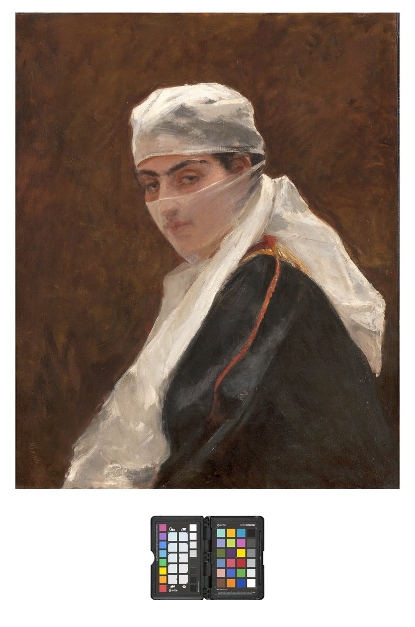 Odalisque, 1870-73 alkotó: Domenico Morelli