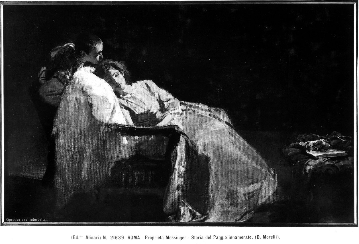 A Szerelmes oldal alkotó: Domenico Morelli