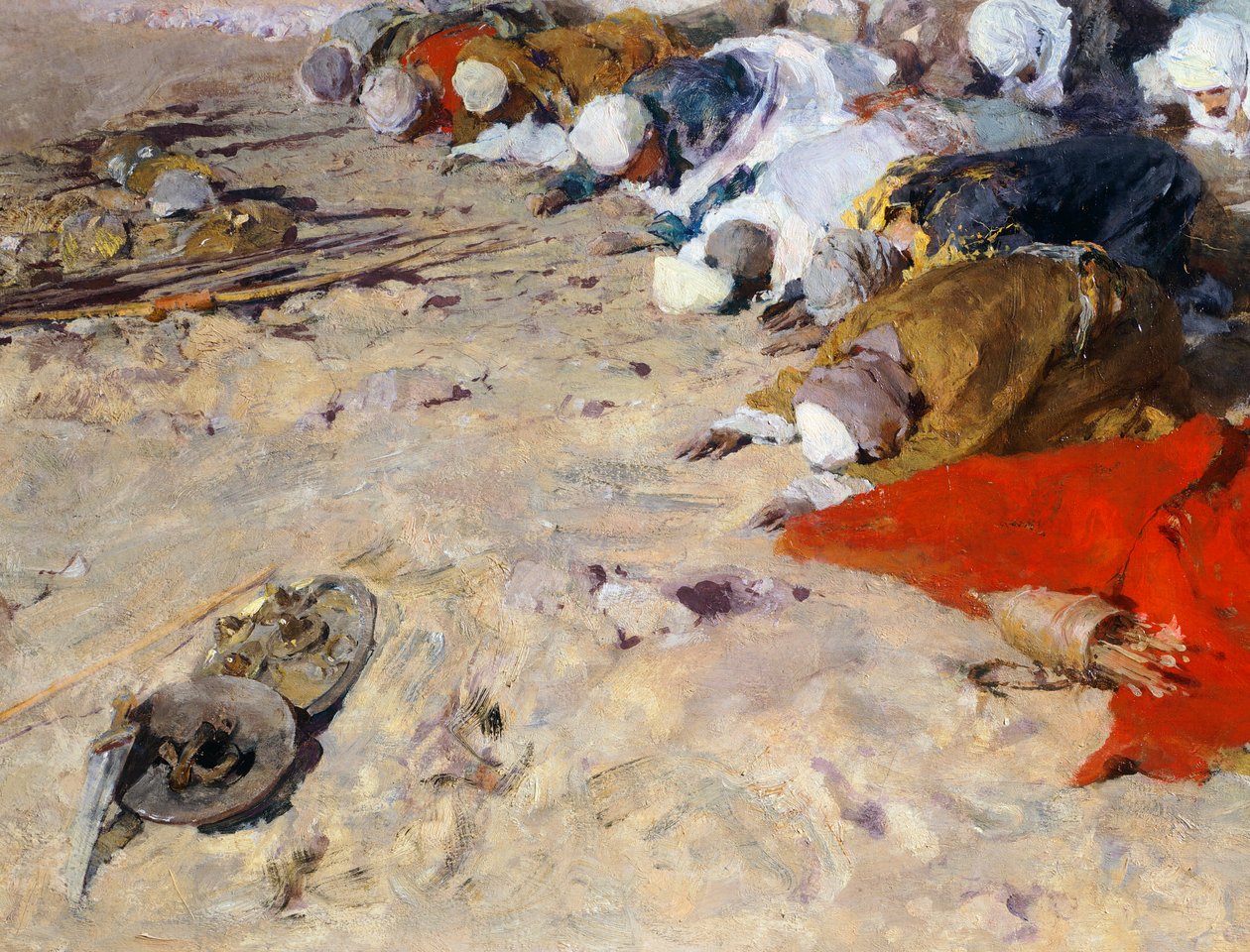 Mohamed prédikációja alkotó: Domenico Morelli