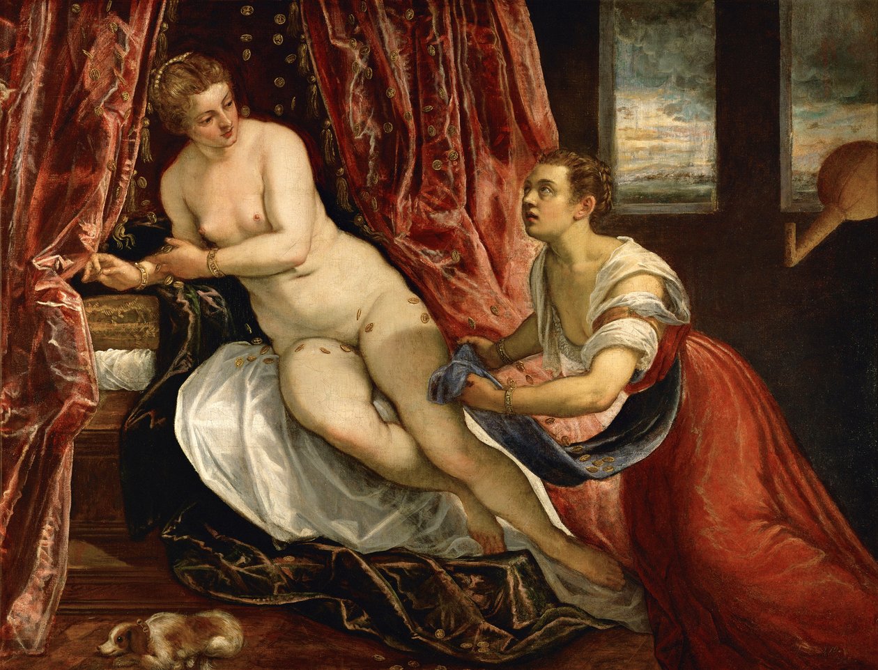Danae, 1570 körül alkotó: Domenico Robusti Tintoretto