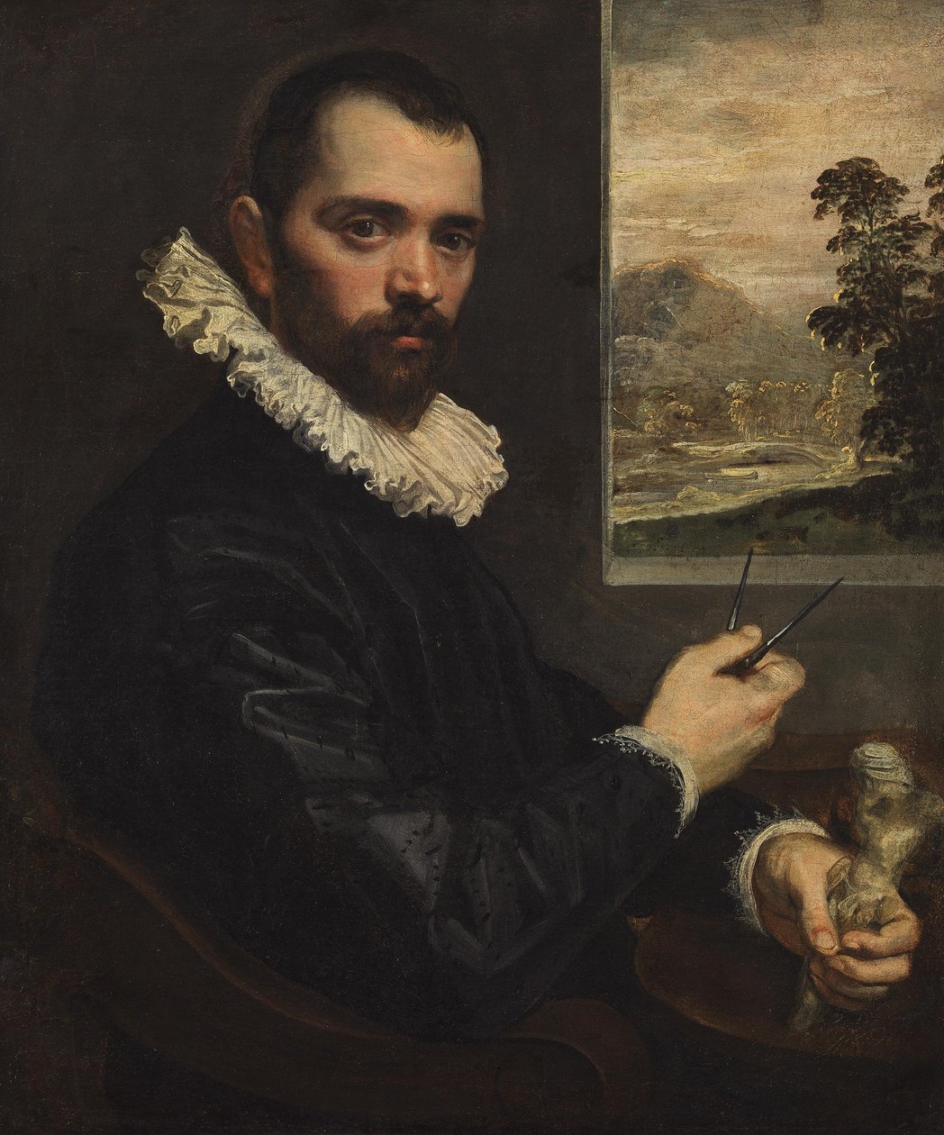 Német: Egy festő portréja alkotó: Domenico Tintoretto