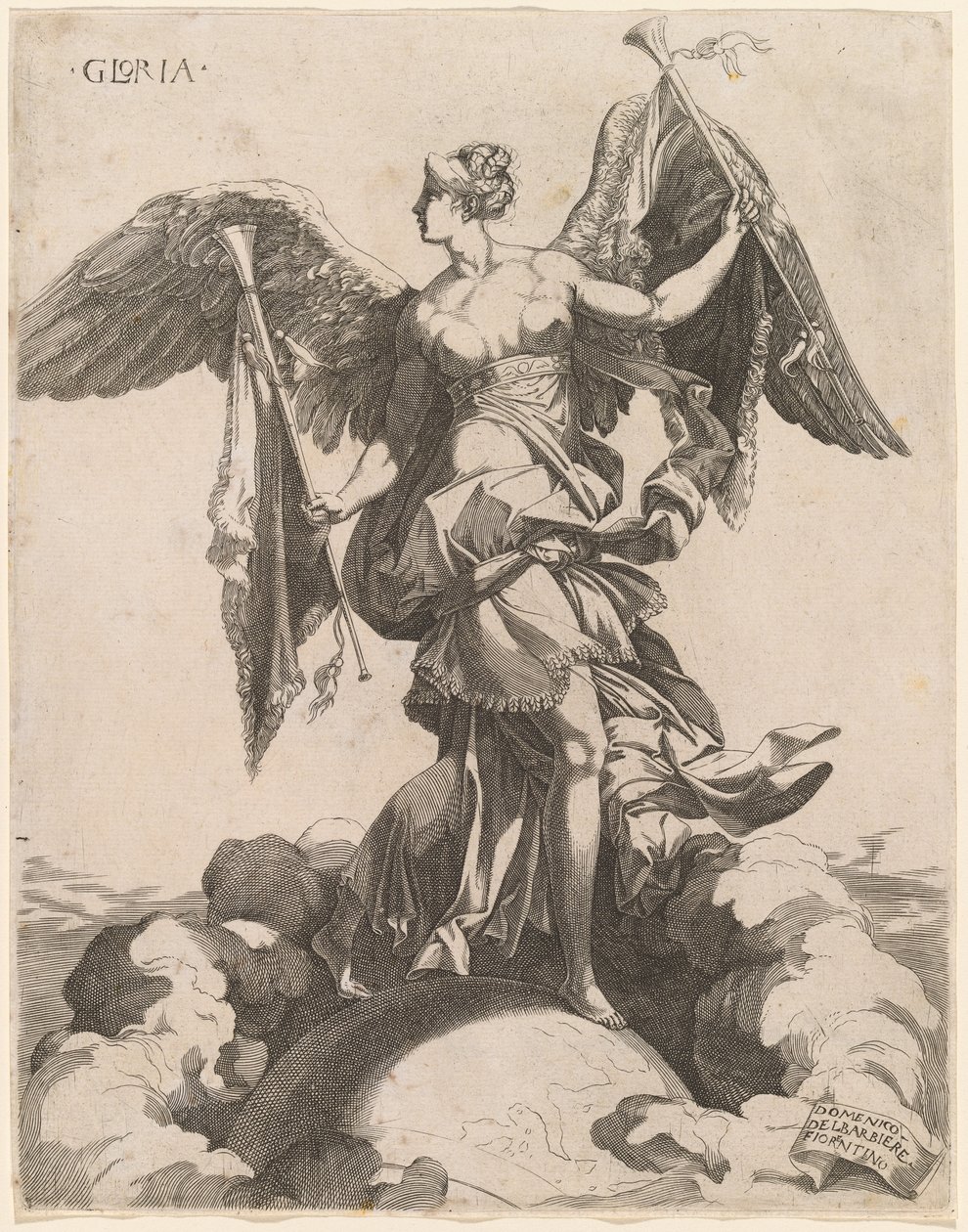 Gloria, 15401545. alkotó: Domenico del Barbiere