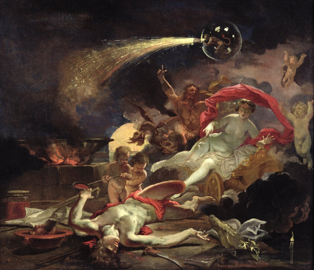 Medea Fiatalító Eson alkotó: Domenicus van Wijnen