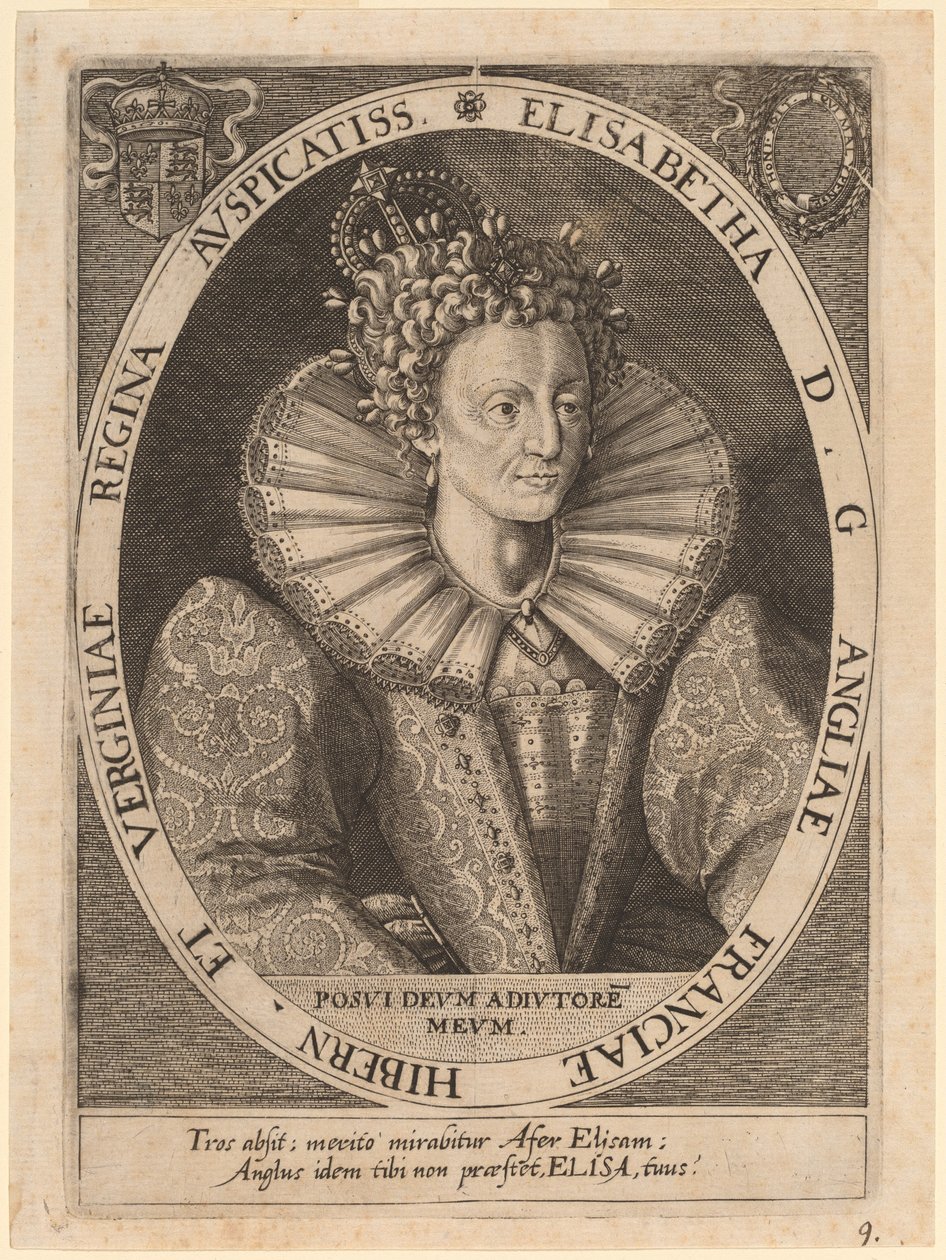 Elizabeth királynő alkotó: Dominicus Custos after Crispijn de Passe I