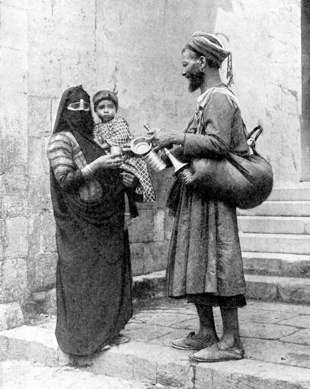 Egy vízárus, Kairó, Egyiptom, 1936. alkotó: Donald McLeish
