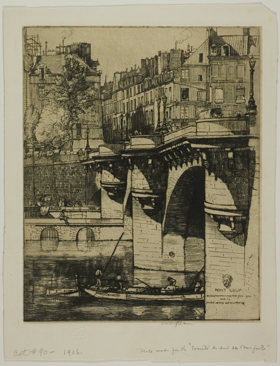 A Pont Neuf, Párizs alkotó: Donald Shaw MacLaughlan