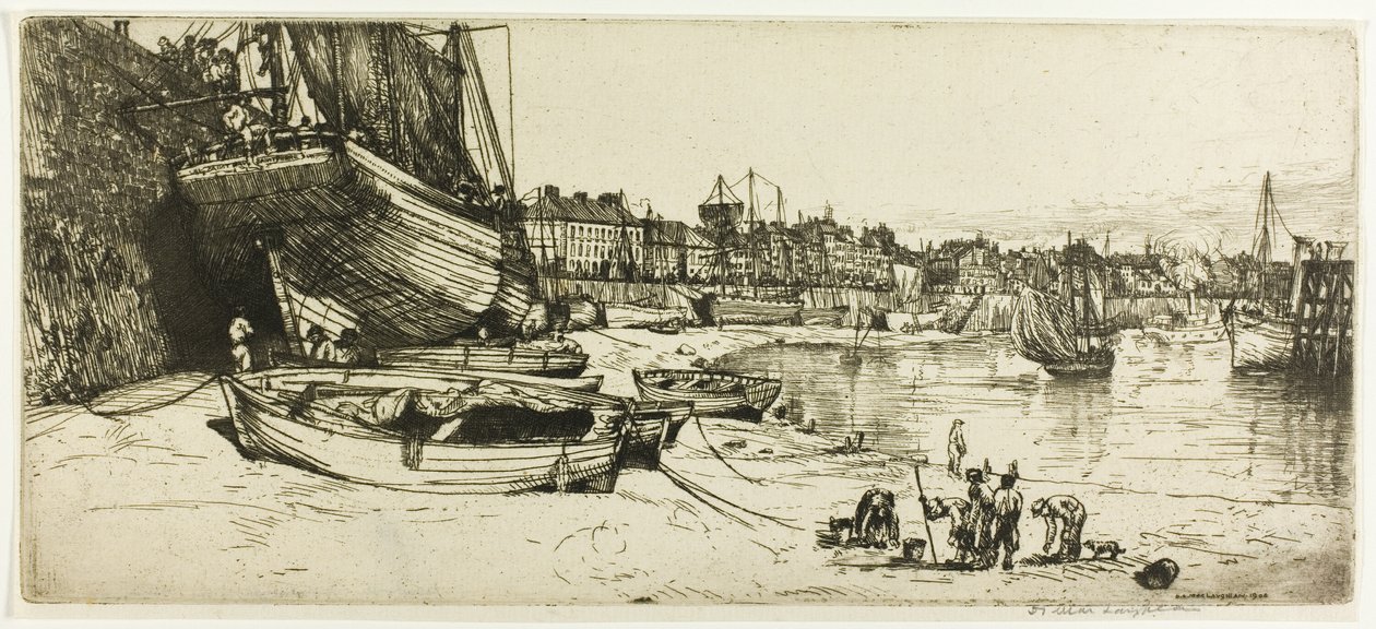 Boulogne-sur-Mer kikötője alkotó: Donald Shaw MacLaughlan
