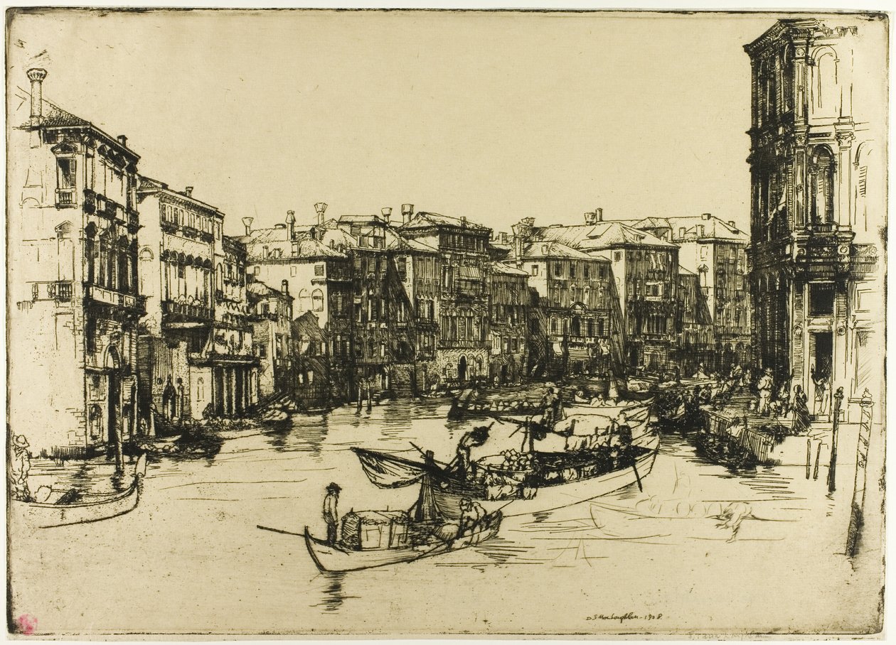 Piac, Velence alkotó: Donald Shaw MacLaughlan