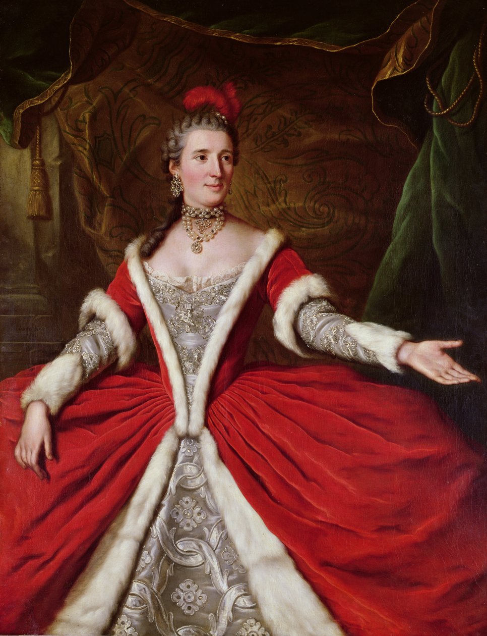 Mademoiselle Dumesnil (1713-1803) alkotó: Donat Nonotte