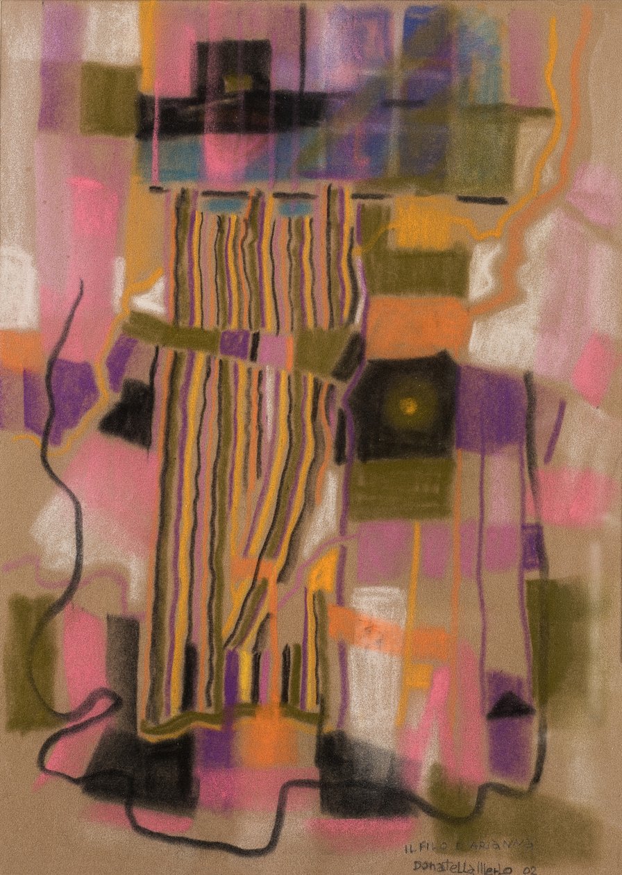 Ariadné cérna, 2002 (pasztell, bársonyos papíron) alkotó: Donatella Merlo