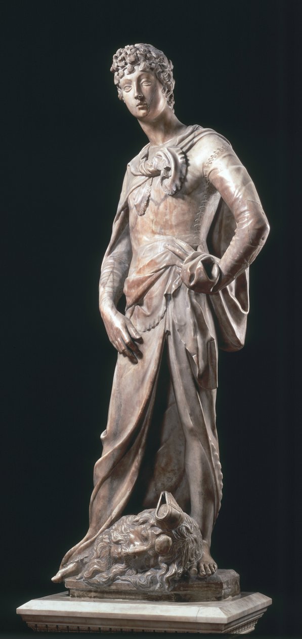 Dávid, 1408-11 körül (márvány) alkotó: Donatello