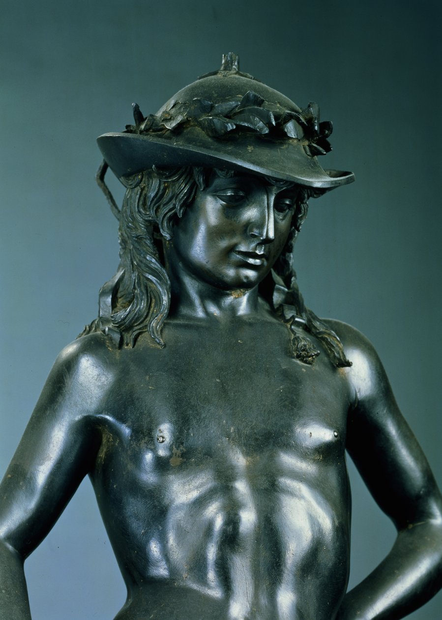 David, részlet, 1440 körüli bronz részlet 119169-ből alkotó: Donatello