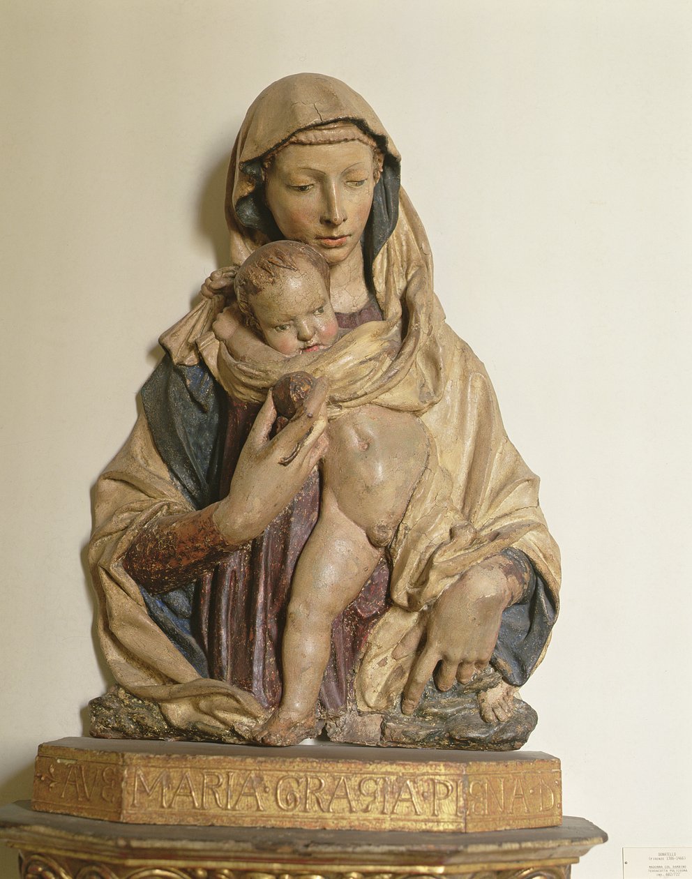 Madonna és gyermeke (fa) alkotó: Donatello