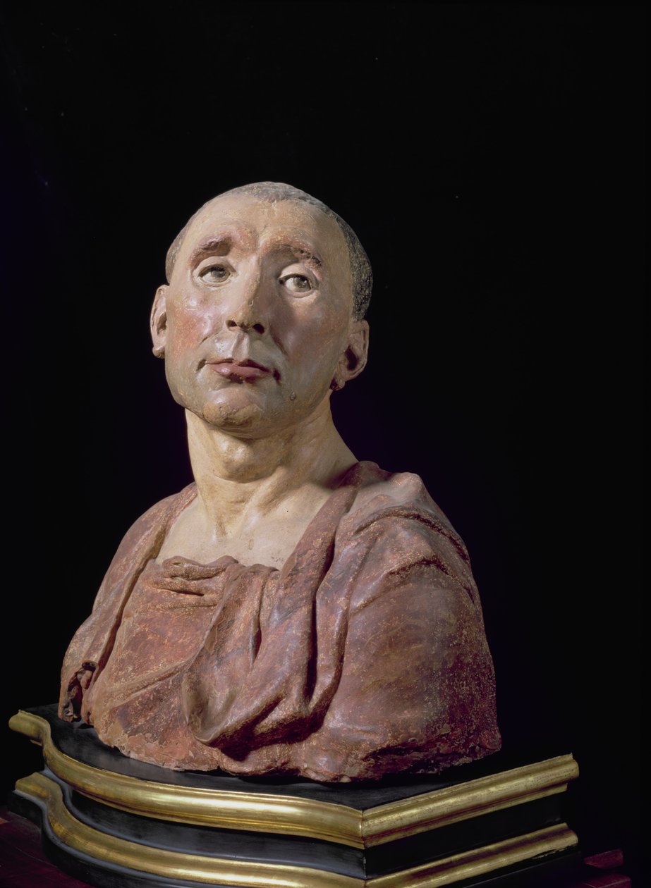 Niccolo da Uzzano condottiere (1359-1431) portré mellszobra (polikróm terrakotta) (lásd még: 85211 és 228520) alkotó: Donatello