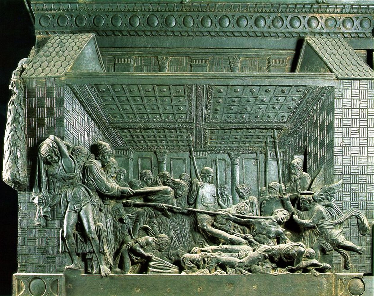 Szent Lőrinc mártíromsága 1460 után (bronz) alkotó: Donatello