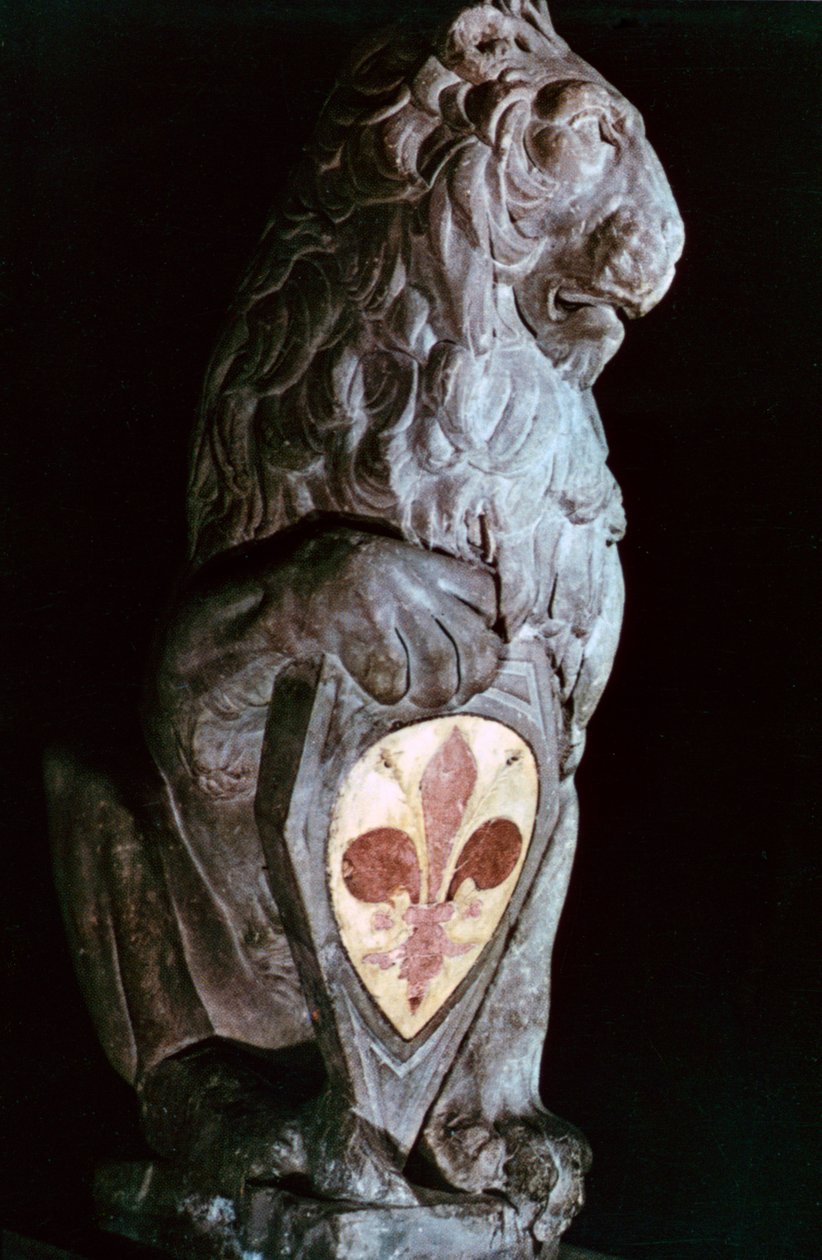 Heraldikus oroszlán, 1420 alkotó: Donatello