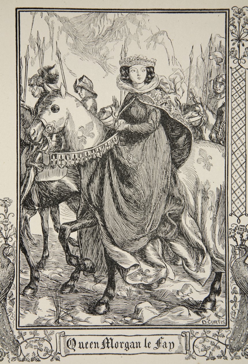 Morgan le Fay királynő, illusztráció Beatrice Clay 