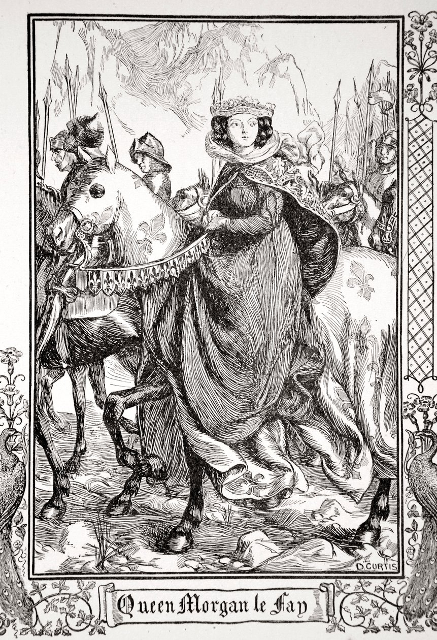 "Queen Morgan le Fay", 1905. alkotó: Dora Curtis