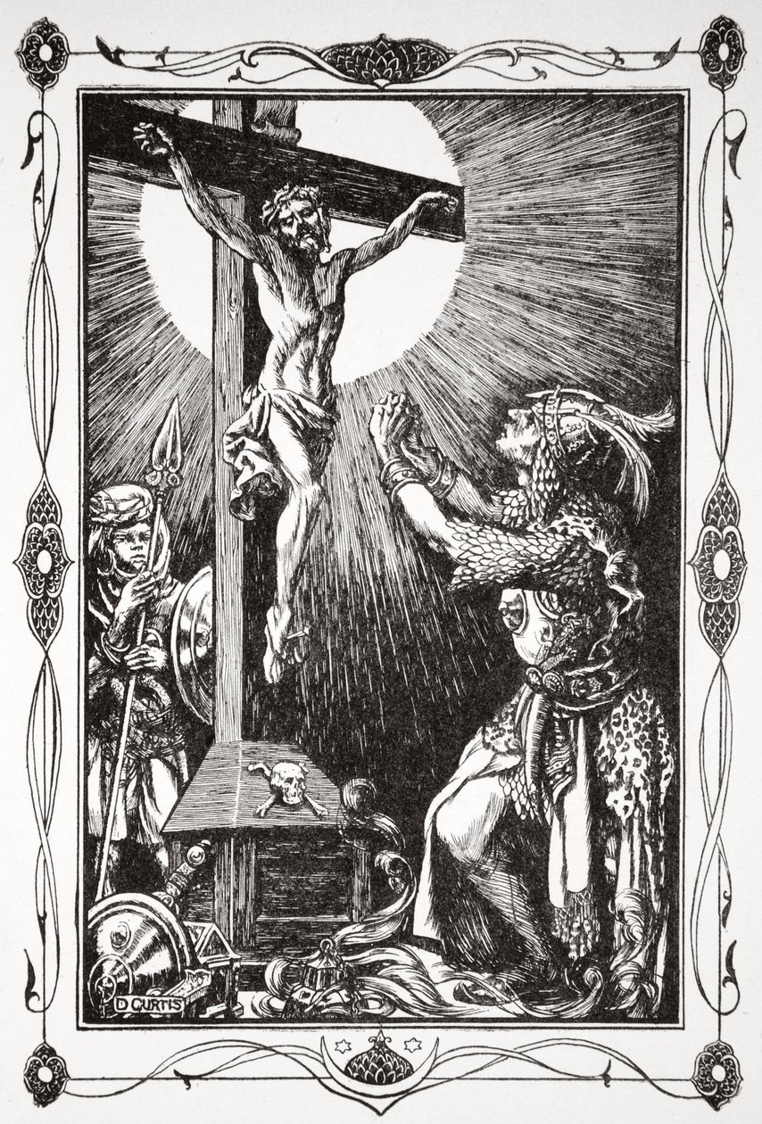 "Sir Palamides megtérése", 1905. alkotó: Dora Curtis