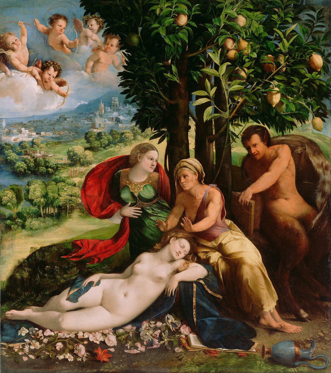 Mitológiai jelenet alkotó: Dosso Dossi