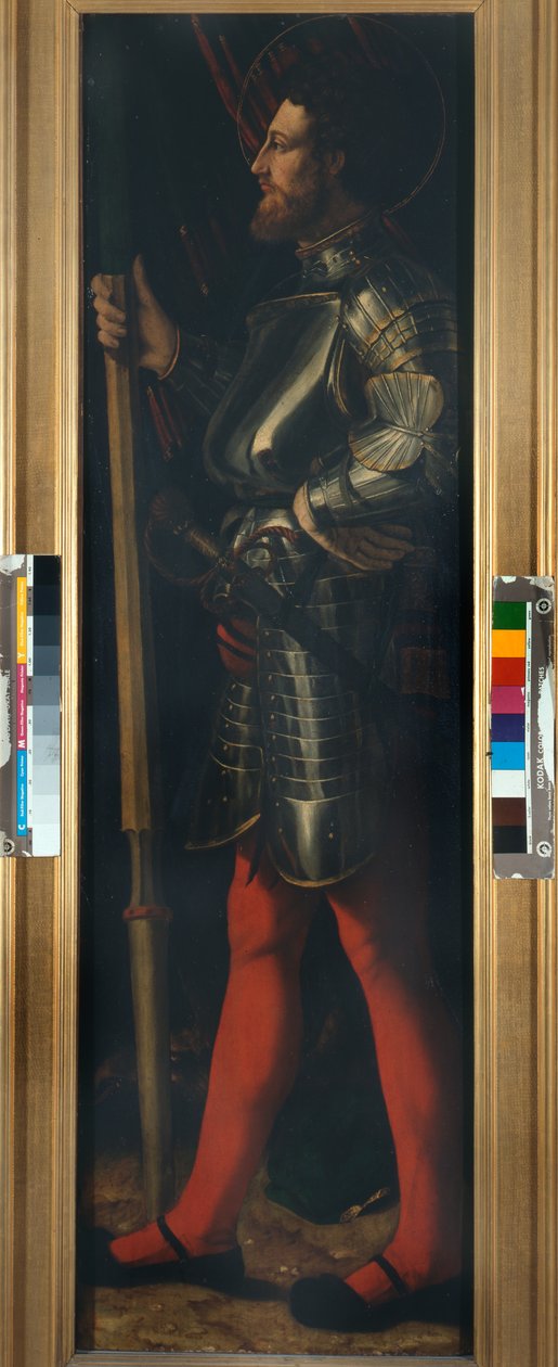Szent György, 1540 körül (olaj, tábla) alkotó: Dosso Dossi
