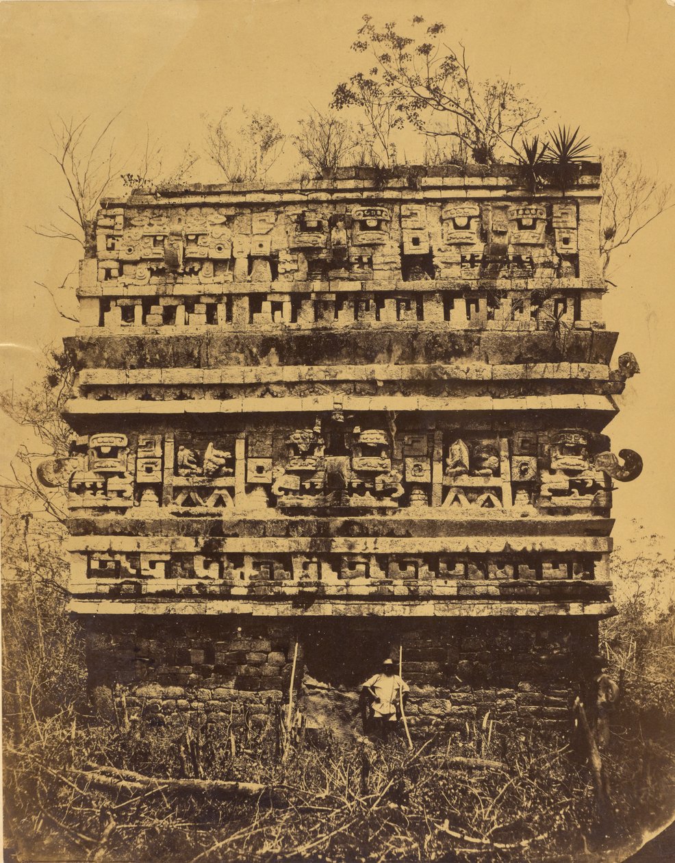 Chichén-Itzá: Chichet-Cichet-Cichet: Az apácák palotájának jobb szárnya alkotó: Désiré Charnay