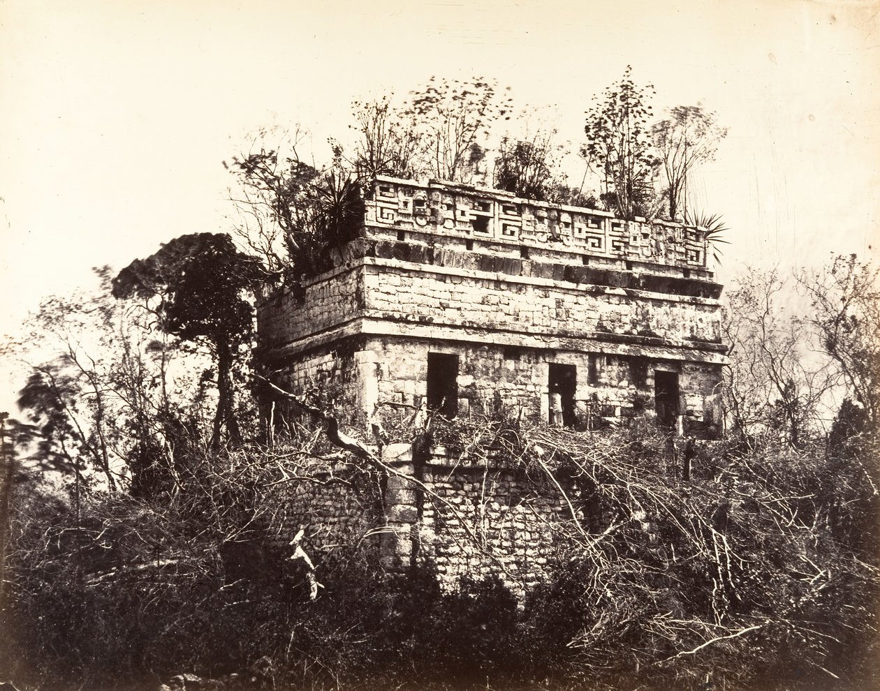 A börtön, Chichen-itza, 1857-89. alkotó: Désiré Charnay