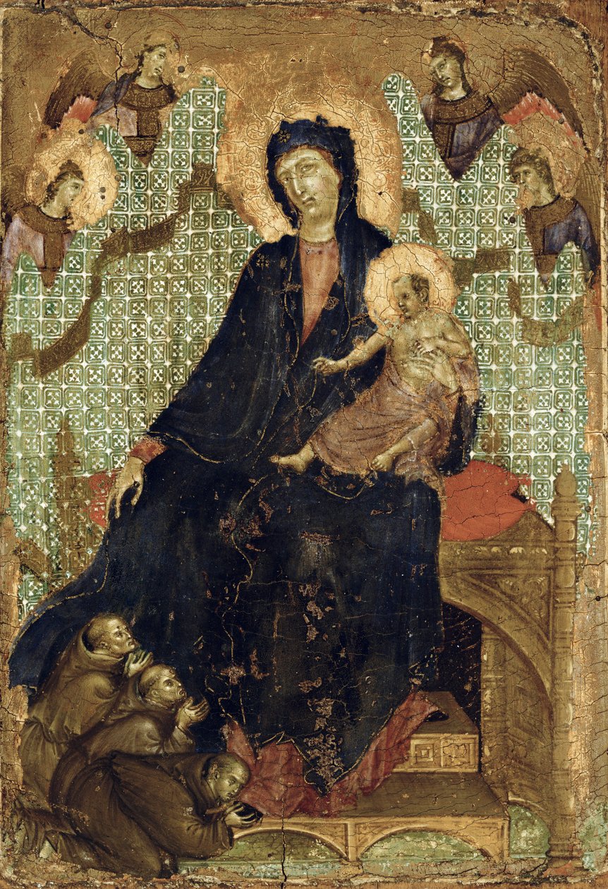 Ferencesek Szűzanya, 1300 körül alkotó: Duccio di Buoninsegna
