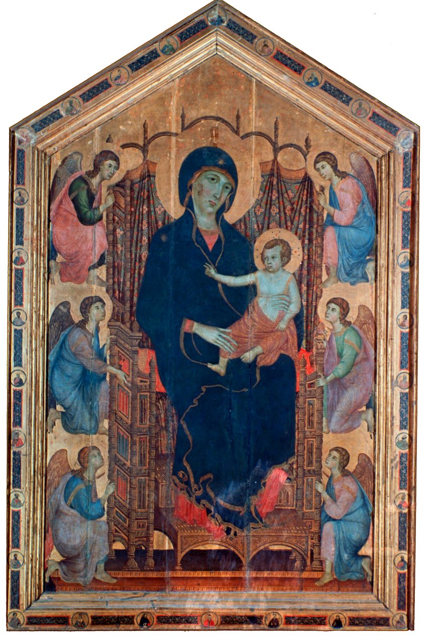 Madonna és gyermeke, Rucellai Madonna, 1285. alkotó: Duccio di Buoninsegna