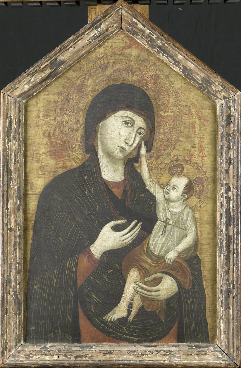 Mária gyermekével alkotó: Duccio di Buoninsigna (copy after)