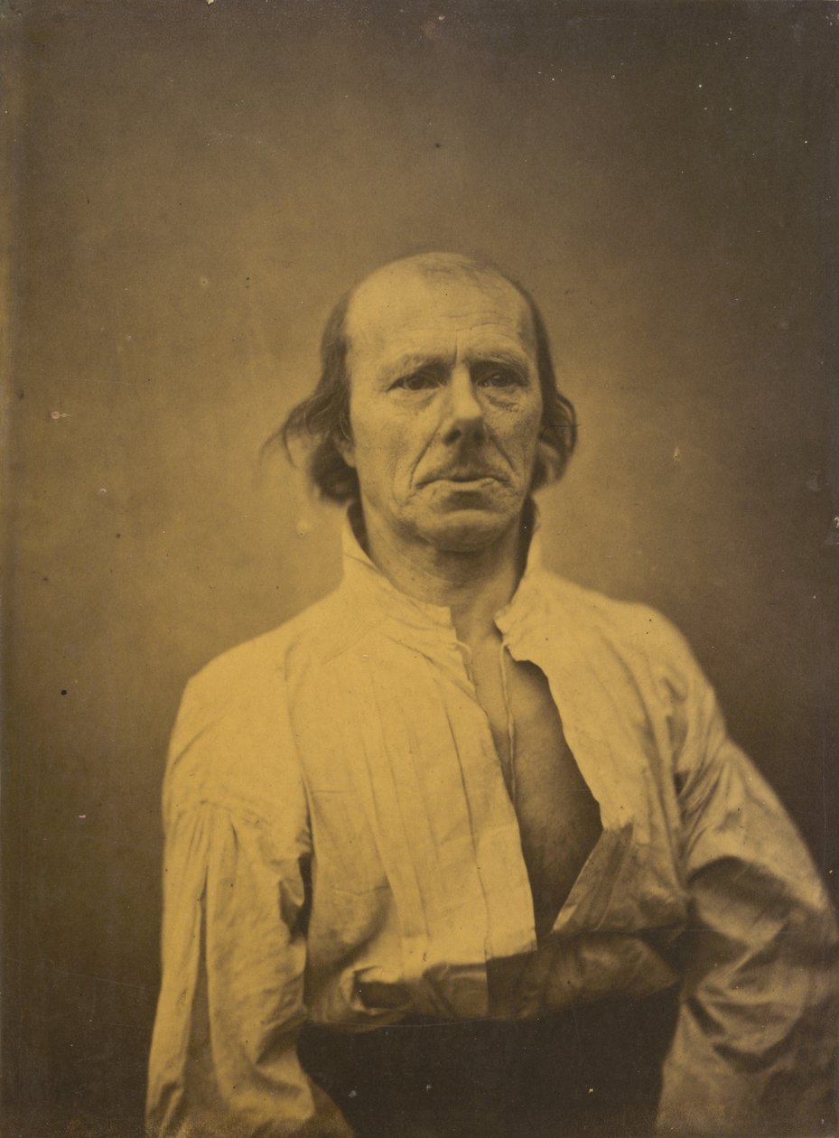 Nyugodt arc, 1854-1856, nyomtatva 1862. alkotó: Duchenne de Boulogne