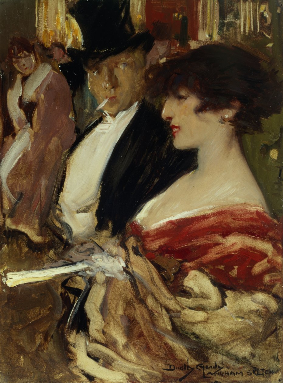 Az Operában alkotó: Dudley Hardy