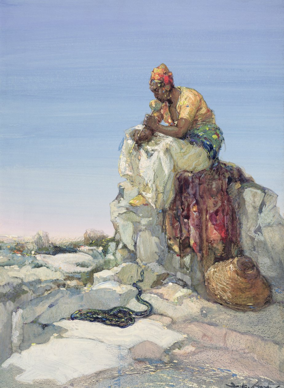 Kígyóbűvölő, 1900 alkotó: Dudley Hardy