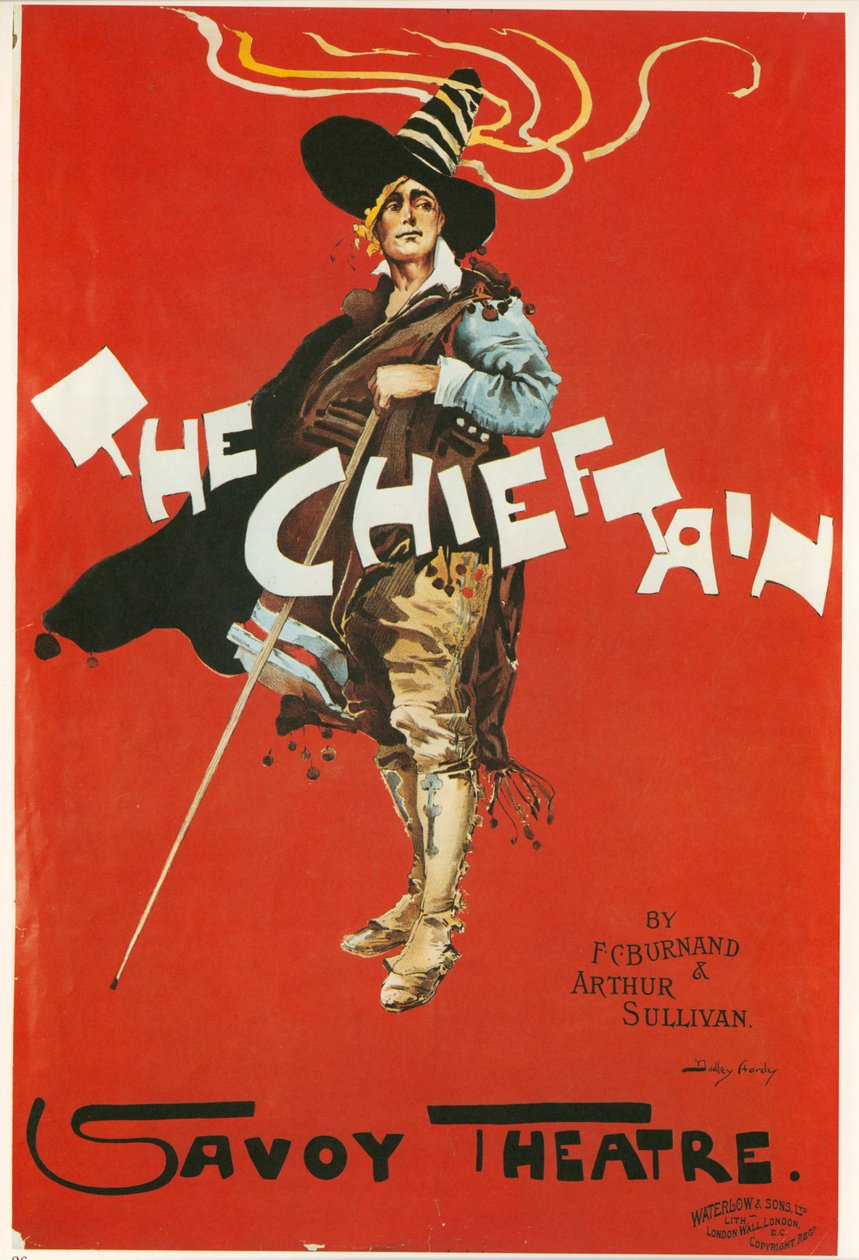 The Chieftain, Savoy Színház, 1898 körül (színes litográfia) alkotó: Dudley Hardy