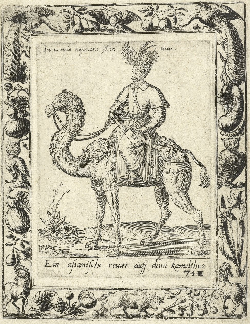 Arabian Hunter tevén lovagol, kocsma. 1577 alkotó: Dutch School