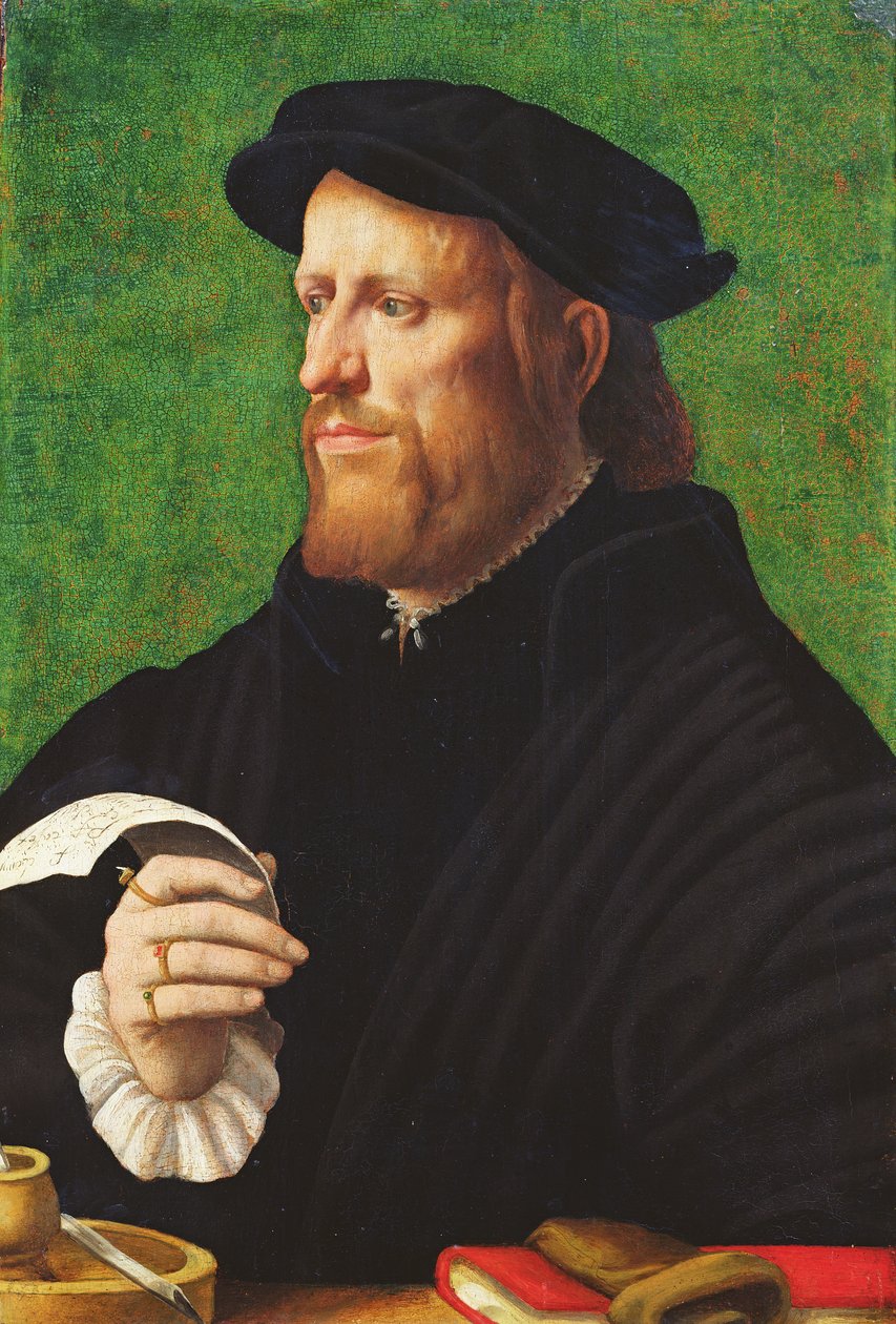 Férfi portré, 1575 (olaj, fa) alkotó: Dutch School