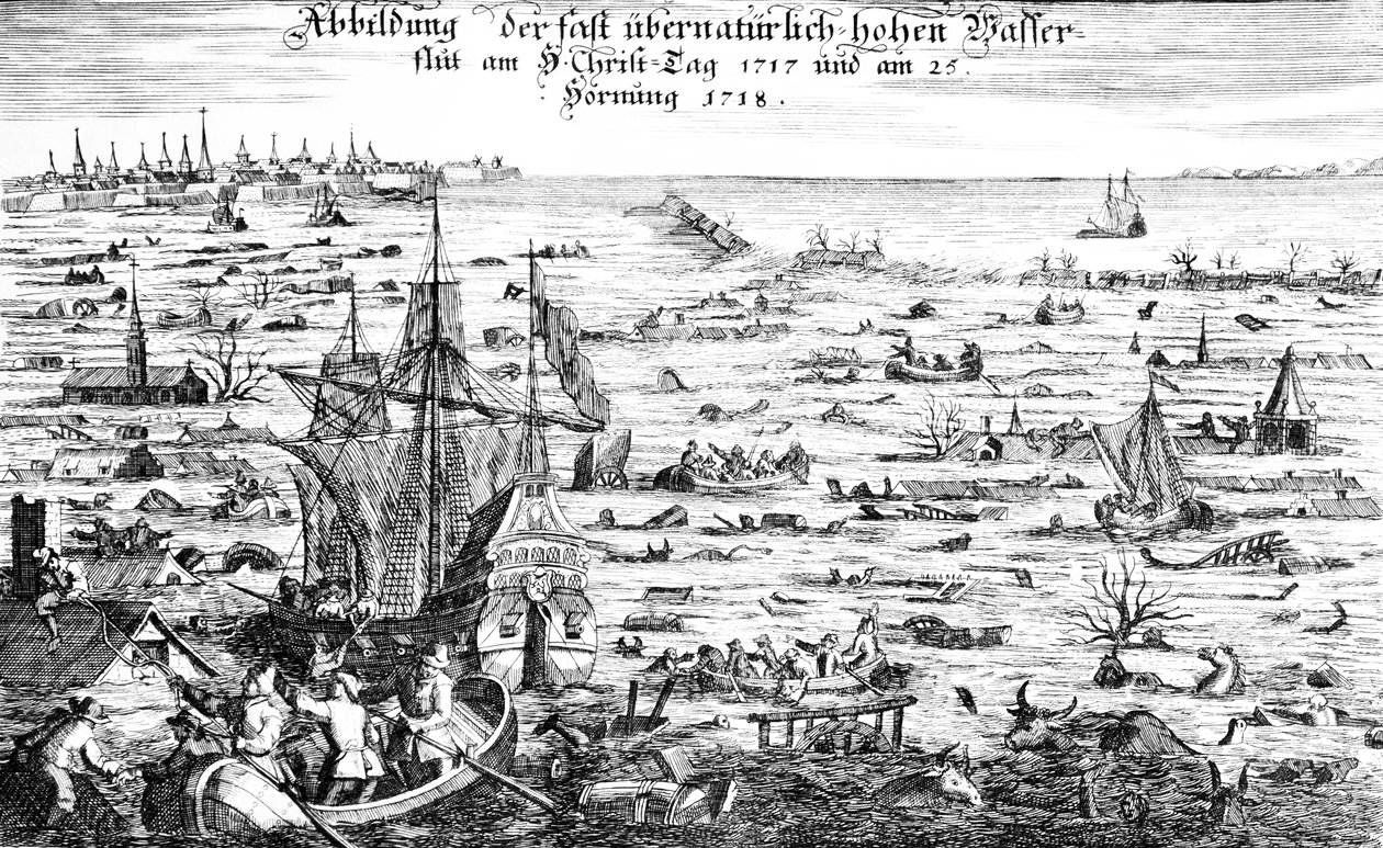 Az 1717-es karácsonyi árvíz alkotó: Dutch School