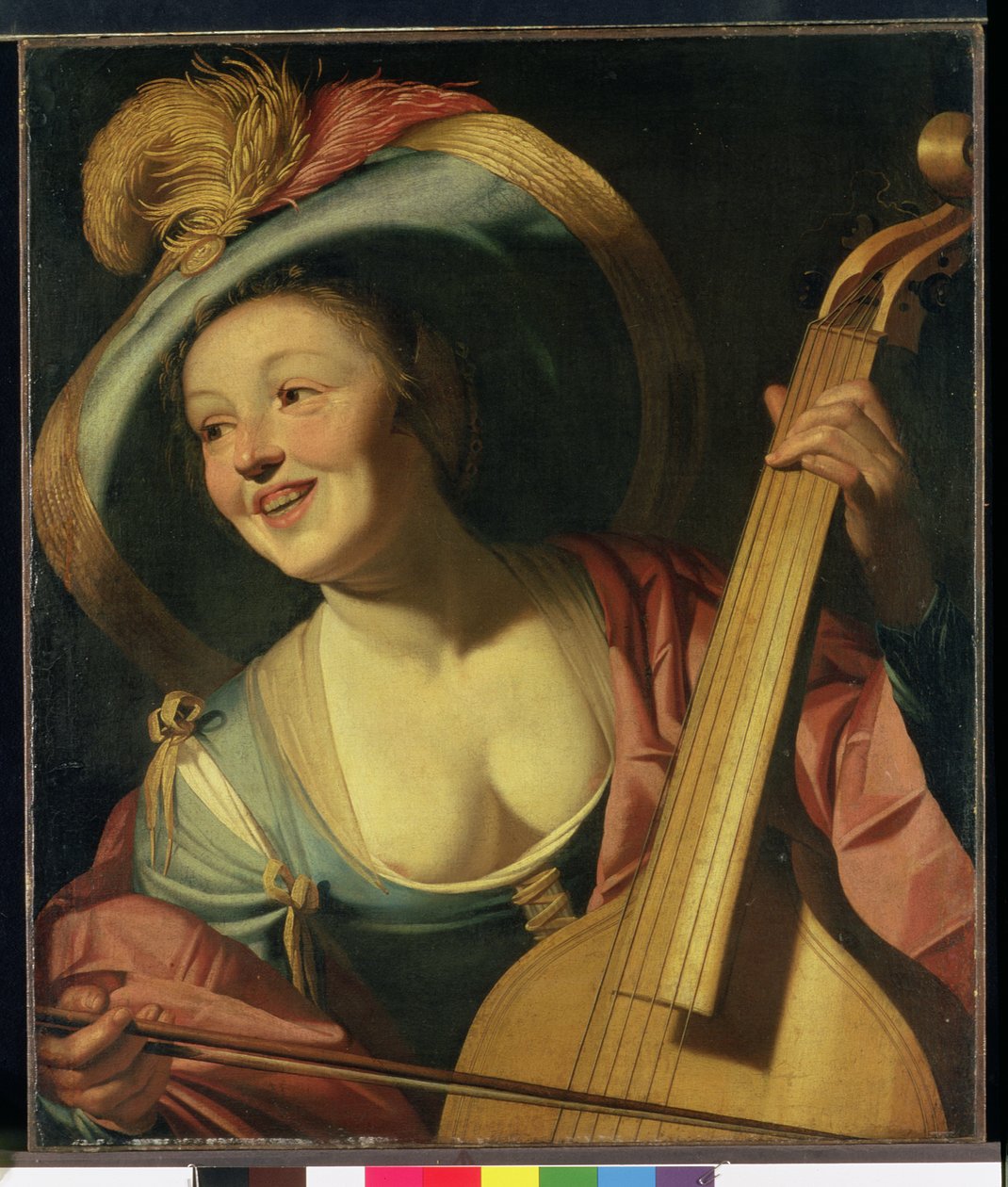 A Viola da Gamba Player alkotó: Dutch School