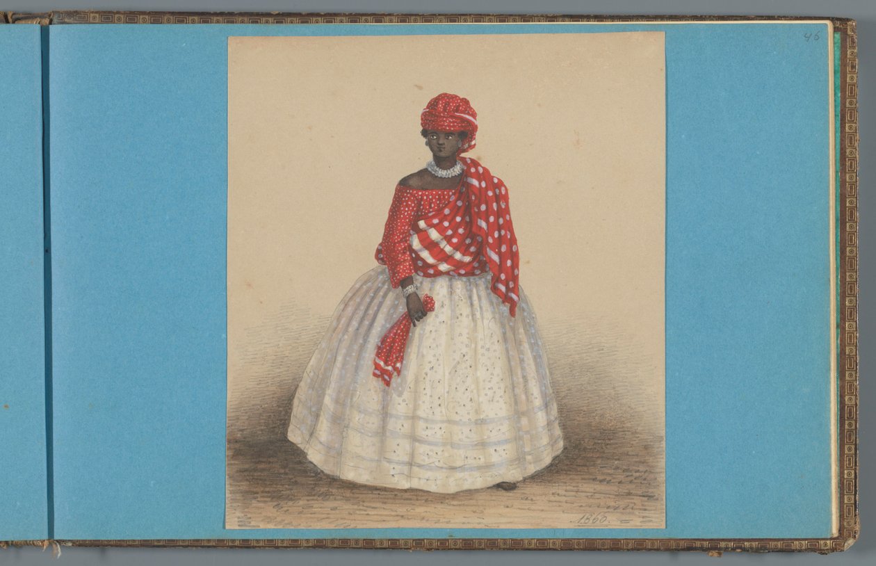 Nő Surinamban, 1860 alkotó: Dutch School
