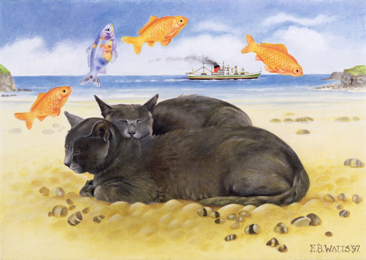 Fish Dreams, 1997 (akril, vászon) alkotó: E.B. Watts