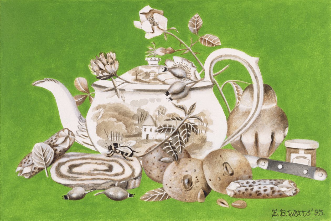 Tea, 1993 (akril papíron) alkotó: E.B. Watts