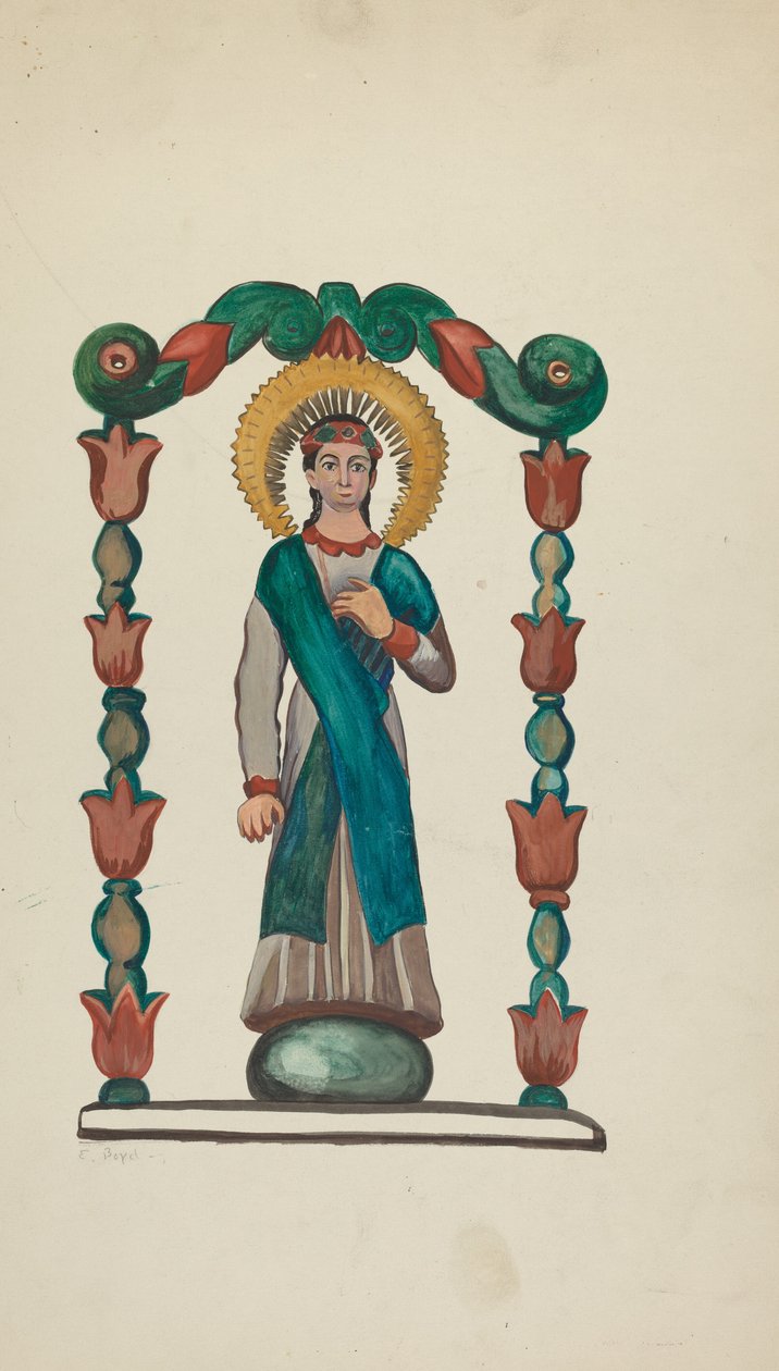 Bulto-Szent figura, 19351942. alkotó: E. Boyd