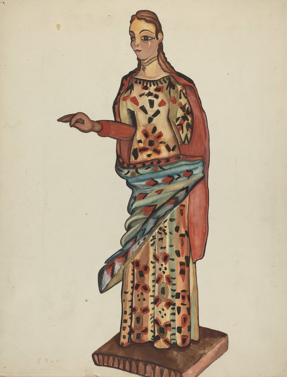 Bulto (Szent fafigura) alkotó: E. Boyd