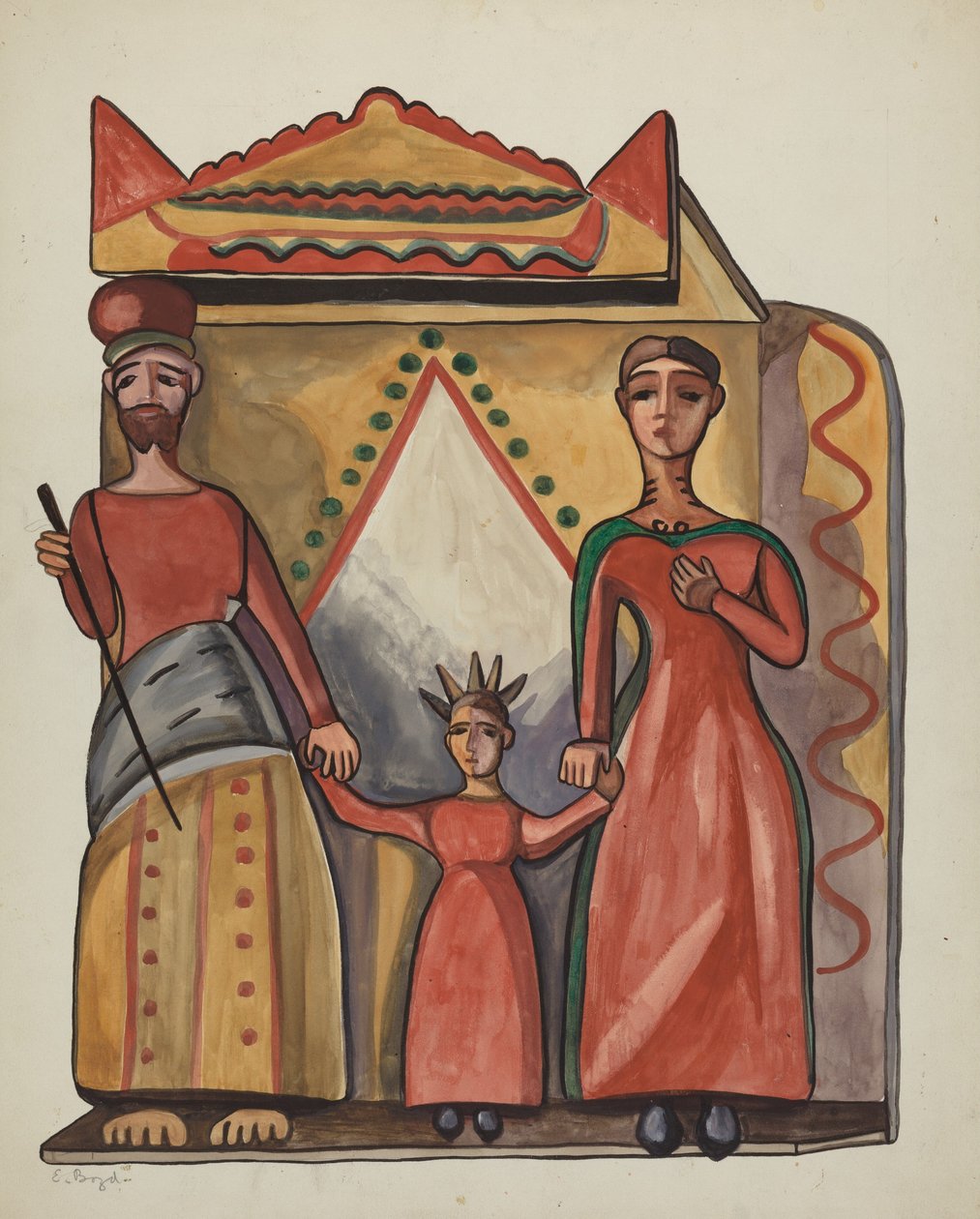 Bulto – Szent Család, 19351942. alkotó: E. Boyd