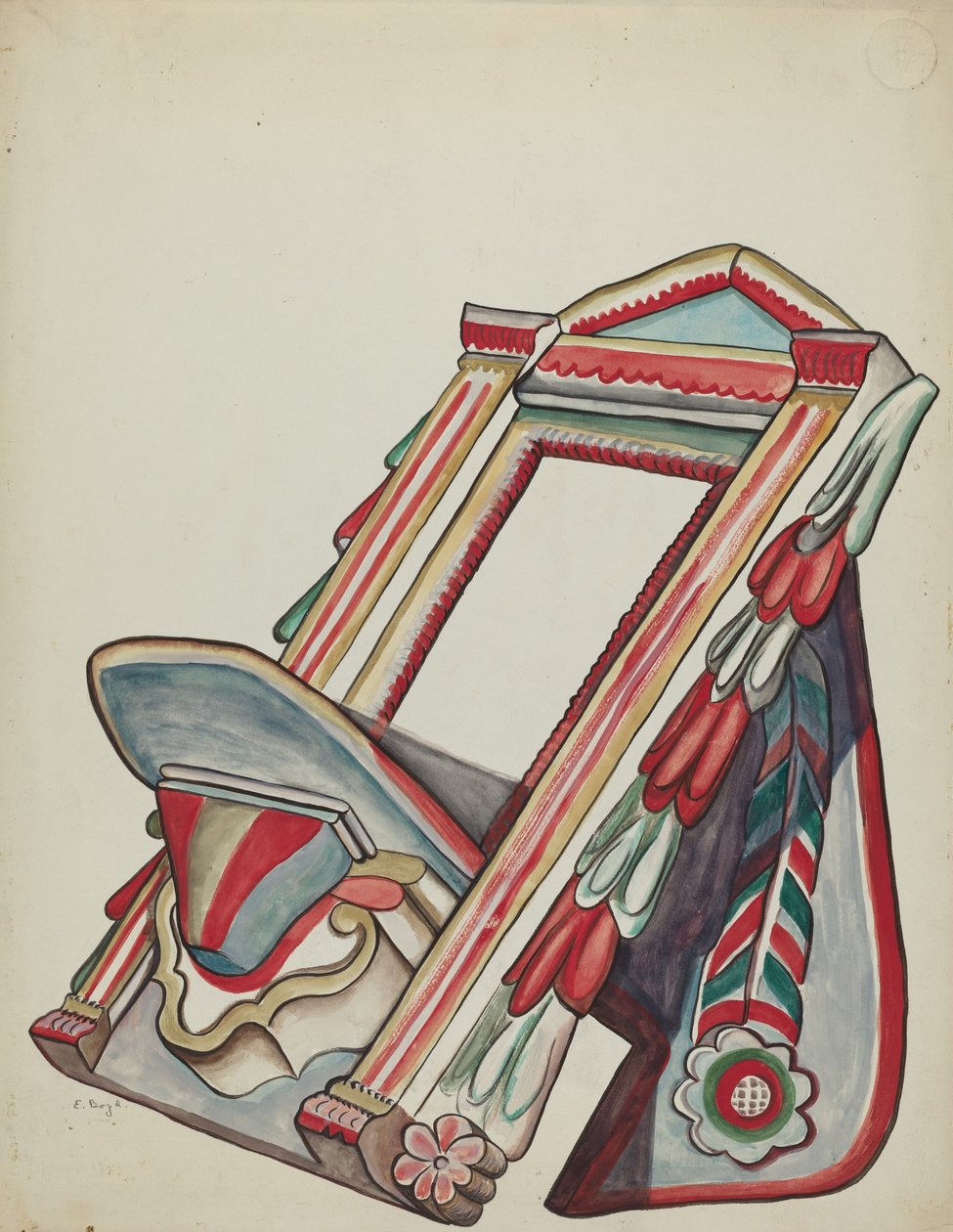 Olvasóállvány alkotó: E. Boyd